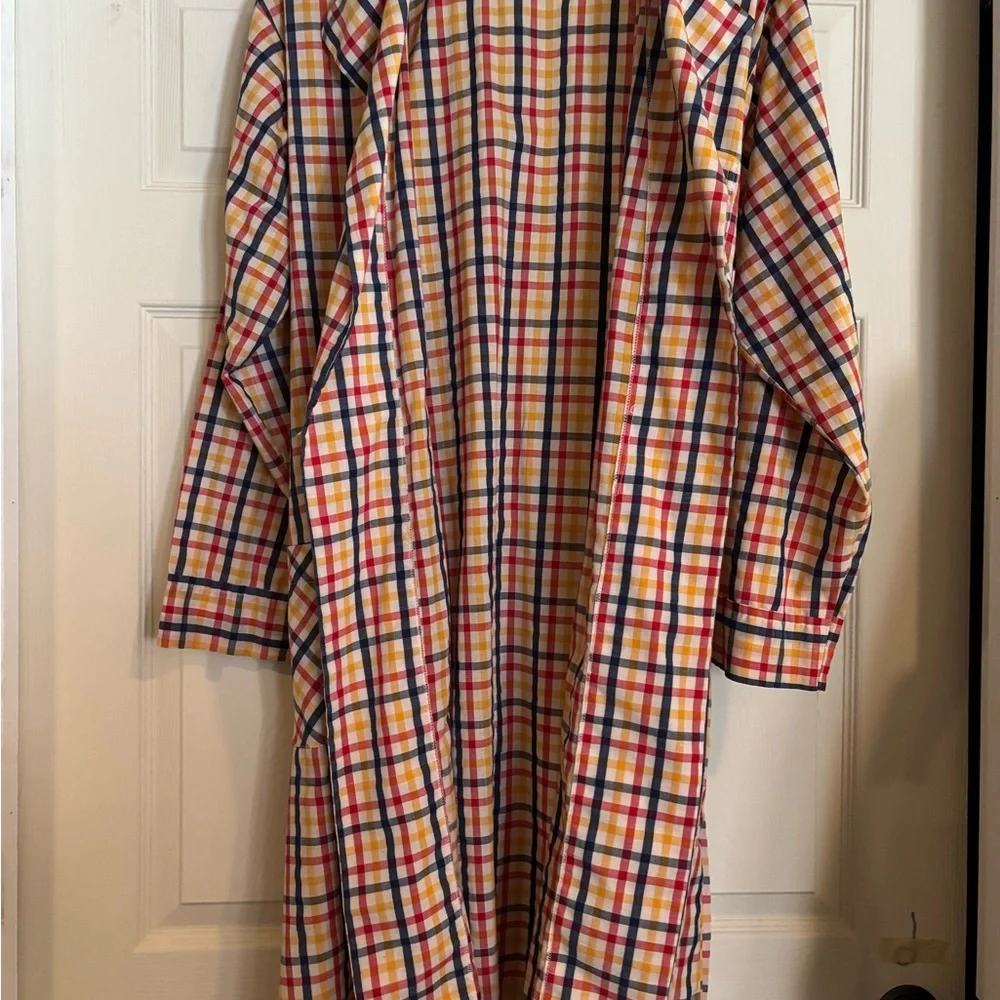 Men's Multicolor Plaid Robe - Picture 4 of 4